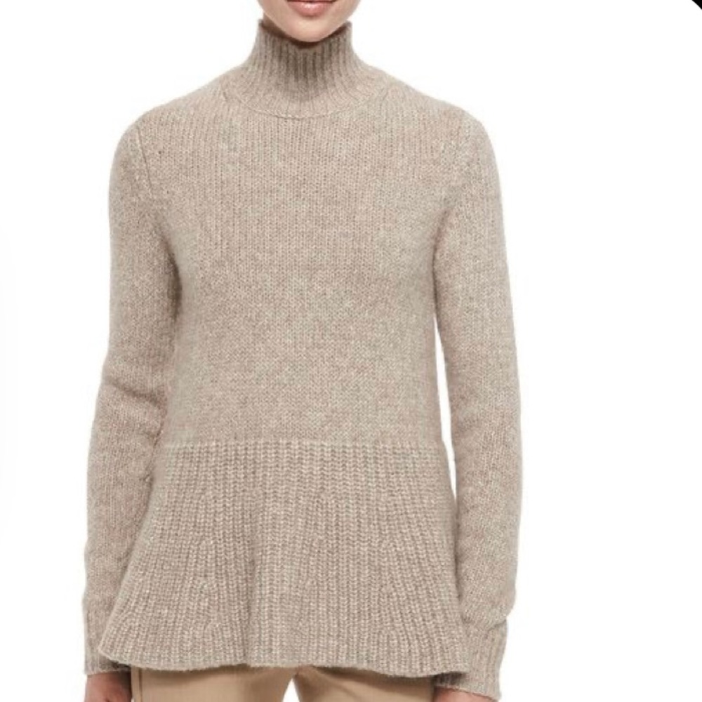 Derek Lam Alpaca Peplum Turtleneck Women’s Sz Medium
